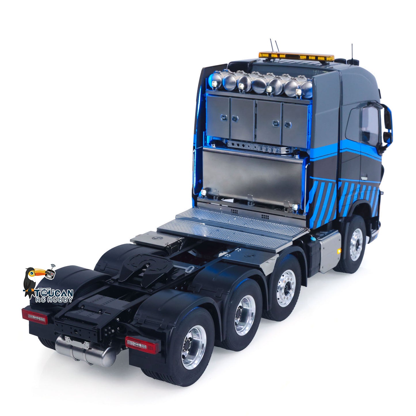 8x8 1/14 Remote Control Tractor Truck TAMIYA 56360 TOUCAN 2Speed Gearbox Light System Sounds Smoke Unit Axle Locks Flysky Radio