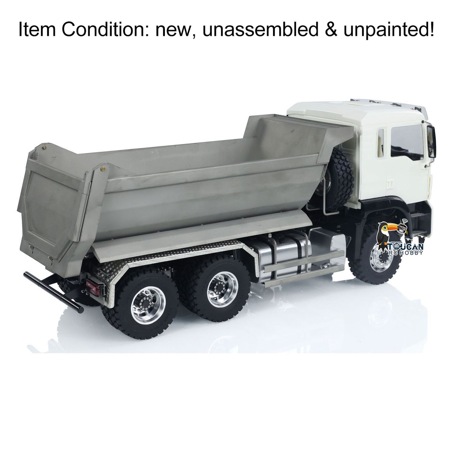 LESU TGS Cabin 1/14 8*8/6*6 Metal RC Dumper Truck Hydraulic Contruction Vehicle 540 Brushed Motor Light Sound for Professional Model Hobbyists