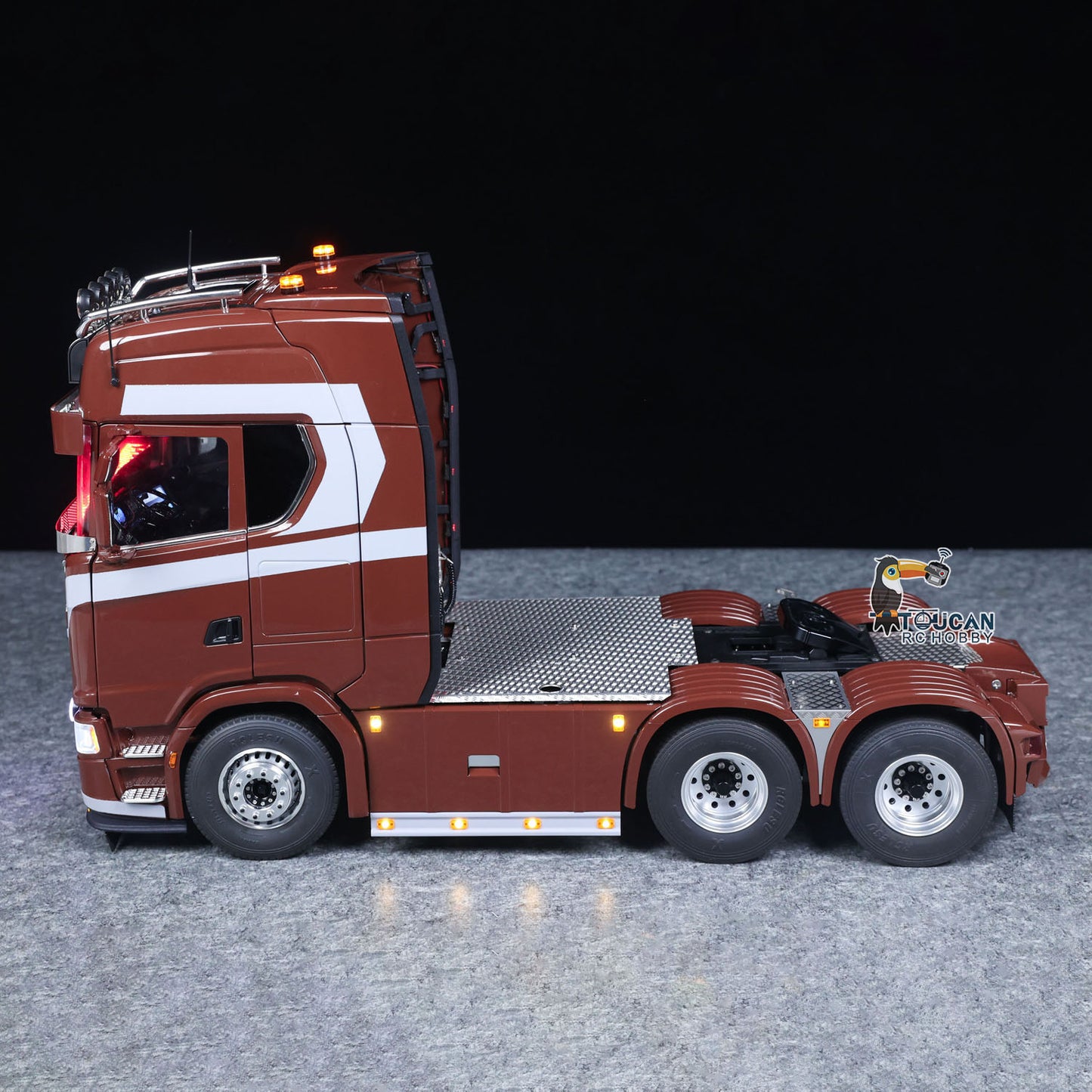TOUCAN 1/14 Remote Control Tractor Truck 770S 3Speed 6x2 Metal Chassis Axle Lock RC Lorry Vehicle Flysky ST8 Radio RTR Model