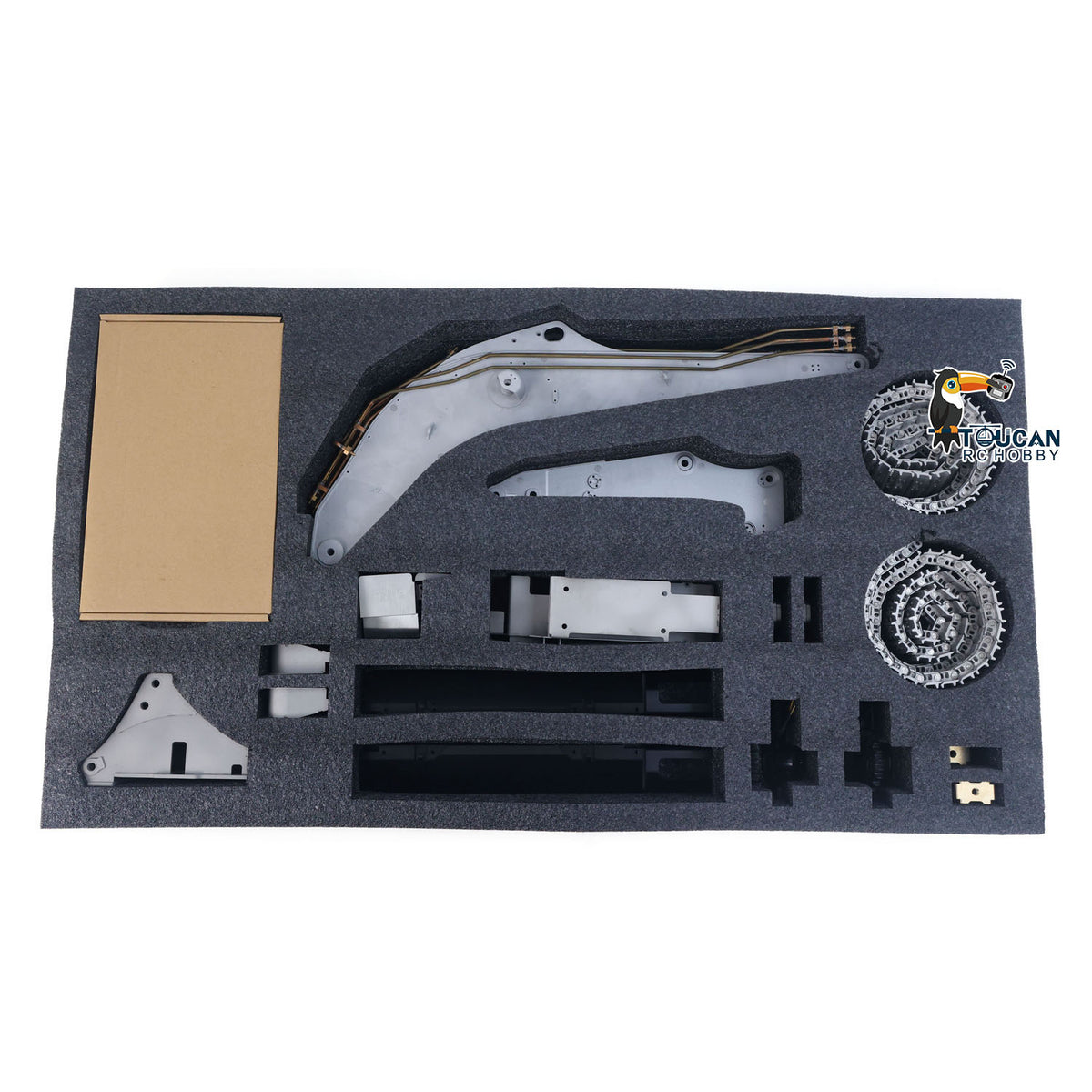 TOUCAN RC HOBBY Flash Sale LESU AOUE LR956 1/14 Metal RC Hydraulic Excavator KIT 2 Arms Remote Control Digger Model 4MPA Dual Pumps Light 6CH Brass Valve