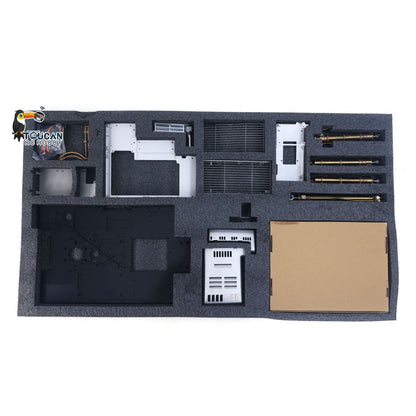 TOUCAN RC HOBBY Flash Sale LESU AOUE LR956 1/14 Metal RC Hydraulic Excavator KIT 2 Arms Remote Control Digger Model 4MPA Dual Pumps Light 6CH Brass Valve