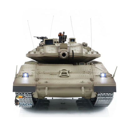 Henglong 1/16 RC Tank IDF Merkava MK IV 3958 Remote Control Battle Tank Metal Wheels Tracks Gearbox 360??Turret Smoke 2 Battery
