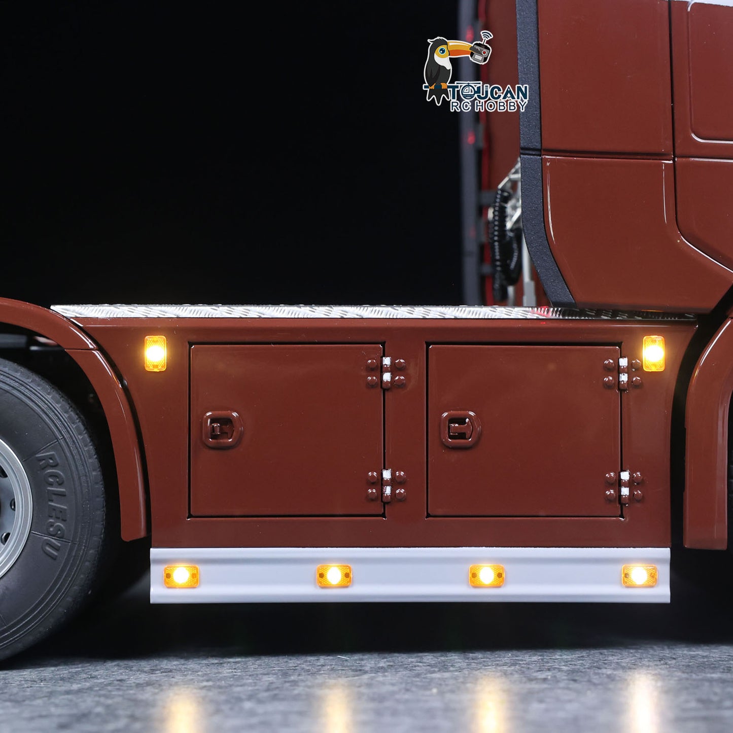 TOUCAN 1/14 Remote Control Tractor Truck 770S 3Speed 6x2 Metal Chassis Axle Lock RC Lorry Vehicle Flysky ST8 Radio RTR Model
