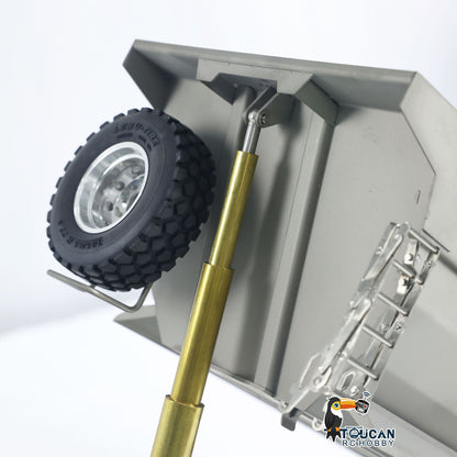 LESU Metal 1/14 6*6 Front Cylinder Hydraulic Dumper Truck Tipper Sound LED Light Motor Battery & Radio System & Charger