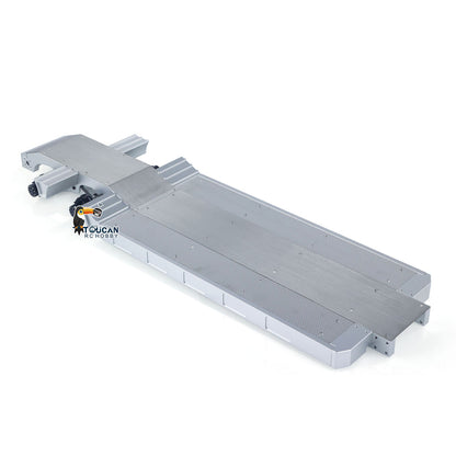 TOUCAN RC HOBBY 1/14 Double E Metal 2 Axels Low Trailer Flatbed E012 001 for Remote Control Tractor Truck E113 RC Lorry Car Model Upgrade Parts