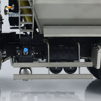 LESU Metal 1/14 6*6 Front Cylinder Hydraulic Dumper Truck Tipper Sound LED Light Motor Battery & Radio System & Charger