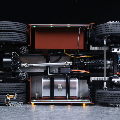 TOUCAN 1/14 Remote Control Tractor Truck 770S 3Speed 6x2 Metal Chassis Axle Lock RC Lorry Vehicle Flysky ST8 Radio RTR Model