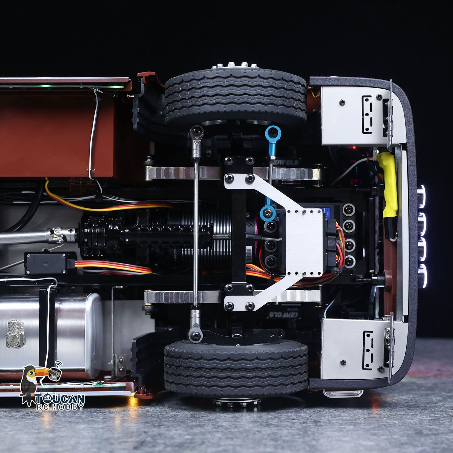 TOUCAN 1/14 Remote Control Tractor Truck 770S 3Speed 6x2 Metal Chassis Axle Lock RC Lorry Vehicle Flysky ST8 Radio RTR Model
