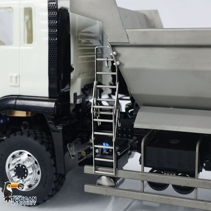 LESU TGS Cabin 1/14 8*8/6*6 Metal RC Dumper Truck Hydraulic Contruction Vehicle 540 Brushed Motor Light Sound for Professional Model Hobbyists