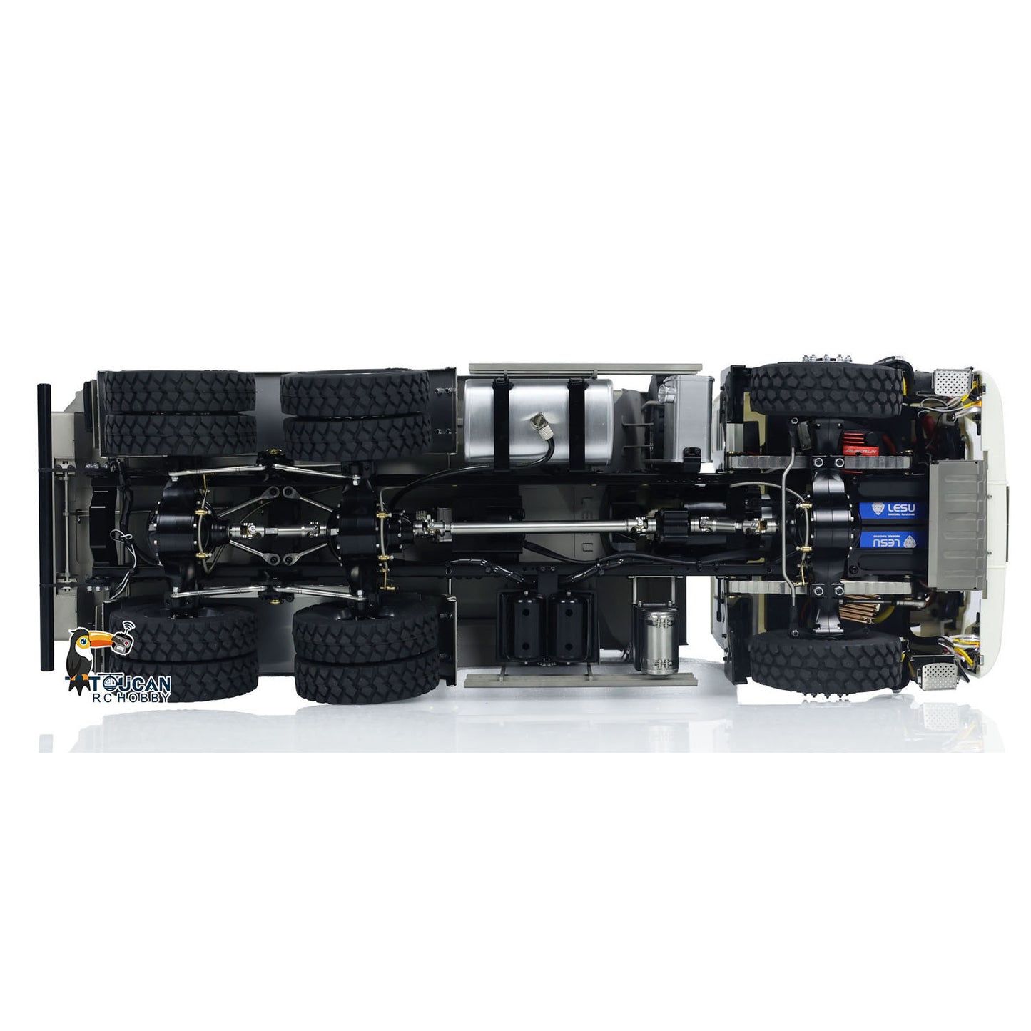LESU TGS Cabin 1/14 8*8/6*6 Metal RC Dumper Truck Hydraulic Contruction Vehicle 540 Brushed Motor Light Sound for Professional Model Hobbyists