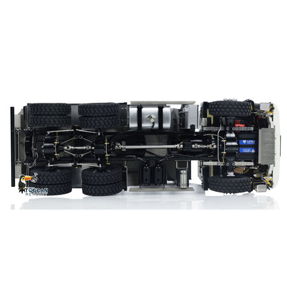 LESU TGS Cabin 1/14 8*8/6*6 Metal RC Dumper Truck Hydraulic Contruction Vehicle 540 Brushed Motor Light Sound for Professional Model Hobbyists