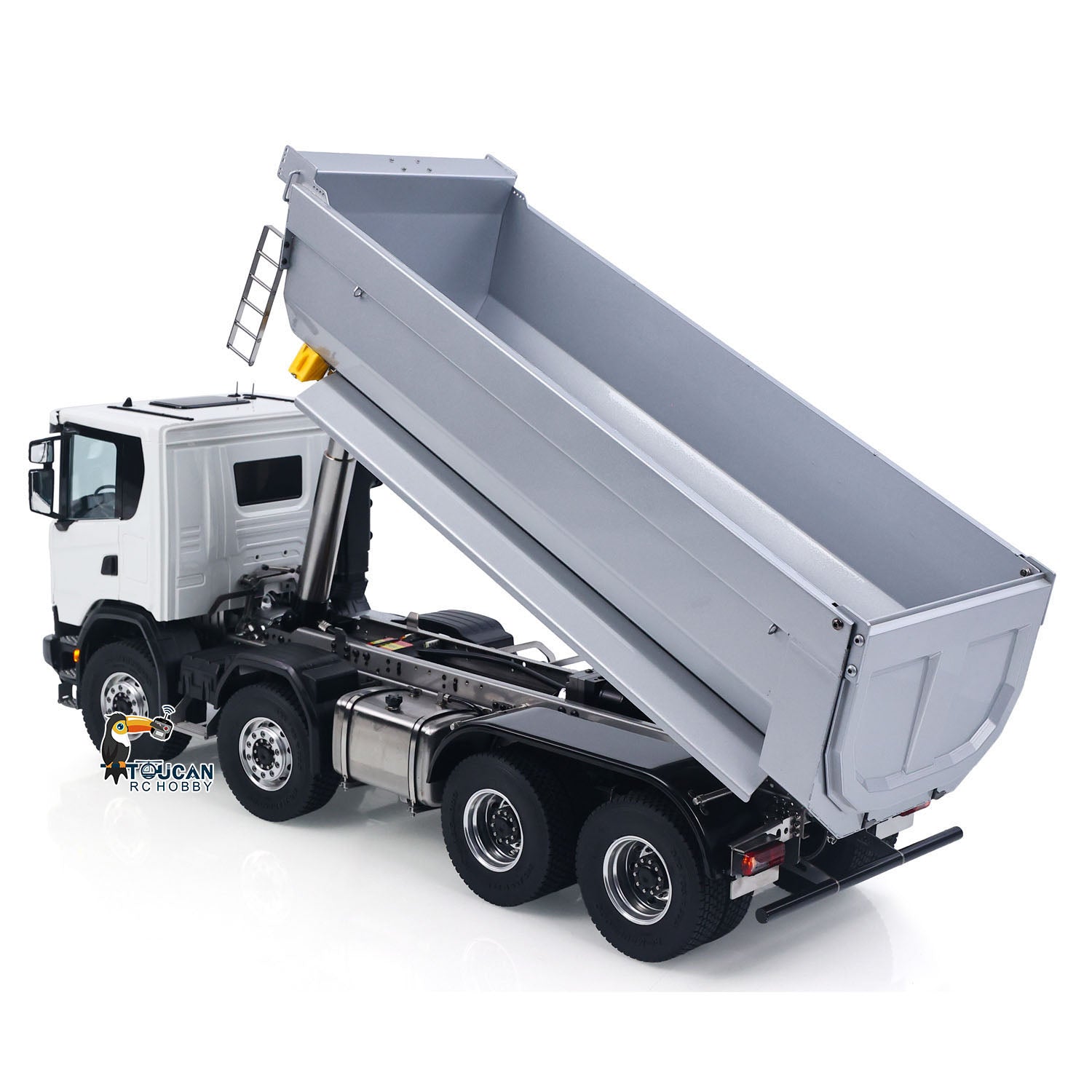 In Stock Double E 1/14 8X8 Remote Control Hydraulic Dump Truck