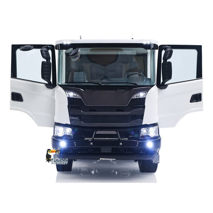In Stock Double E 1/14 8X8 Remote Control Hydraulic Dump Truck 2Speed RC Model Tipper Metal Chassis Differential Lock FLYSKY ST8 Radio