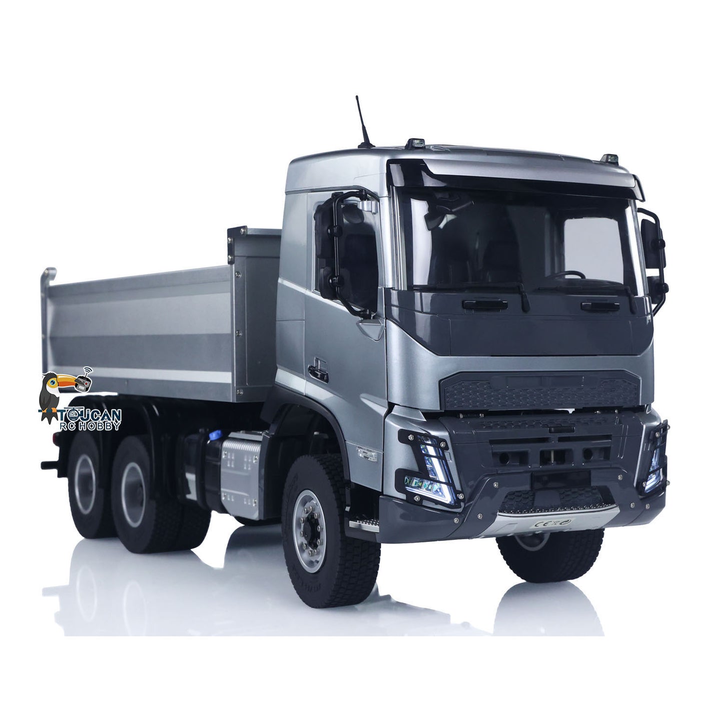 In Stock DoubleE E015 001 1/14 RC Dump Truck 6X4 Electric Lifting Remote Control Tipper VO Metal Drive Shafts Chassis Model Vehicle RTR