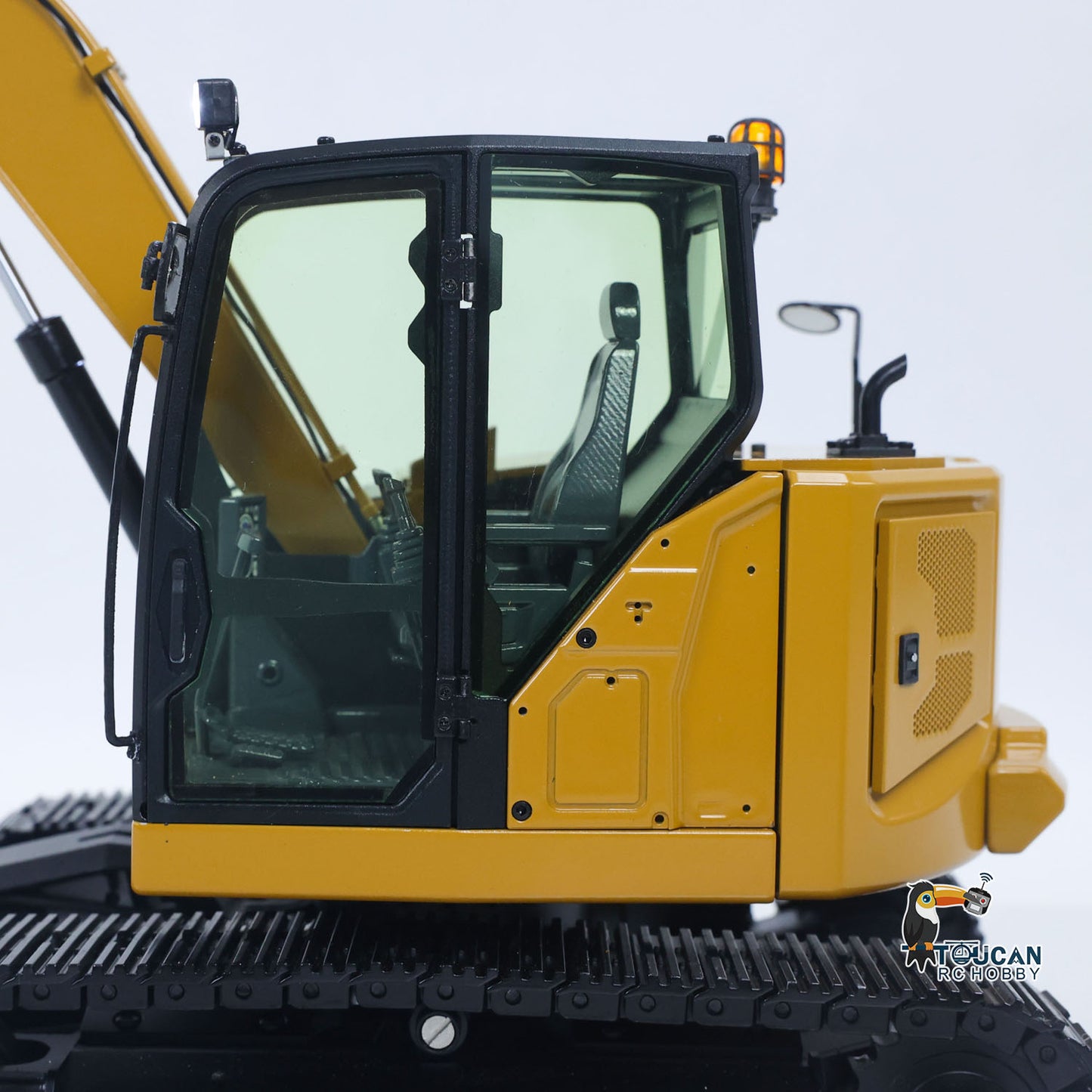 1/14 C308 RC Hydraulic Excavator 4 Valve Remote Control Construction Vehicle Extended Arm Brushless Motor No Sounds Charger