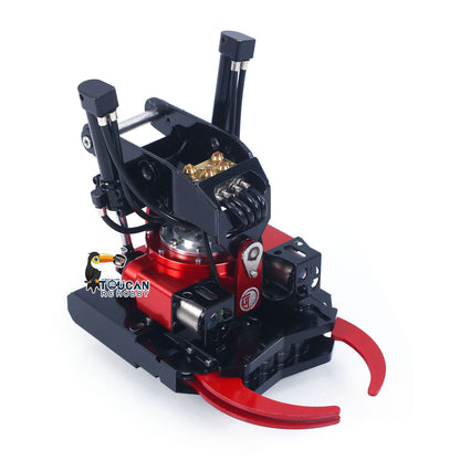 CUT Model Metal Electric Vibrating Tamper/Sweeper/Hydraulic Inclined Wide/Clamshell Bucket/Log Grapple/Wrist for 1/14 RC Excavator LR914 PRO MAX DIY Models