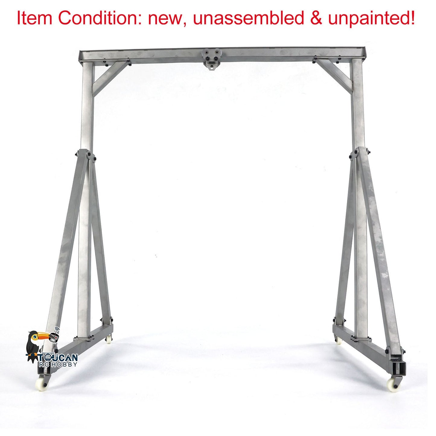 JDModel Metal Chain Block Hoist Gantry Crane for 1/14 RC Crane Remote Control Engineering Vehicles Model