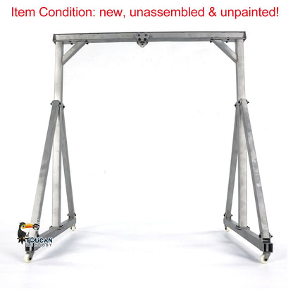 JDModel Metal Chain Block Hoist Gantry Crane for 1/14 RC Crane Remote Control Engineering Vehicles Model