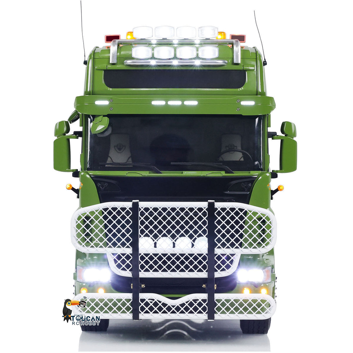 TOUCAN RC HOBBY LESU 1/14 8X8 RC Tractor Truck Metal Chassis Remote Control Trucks Light Sound