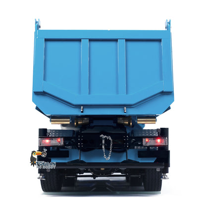 770S 10x10 1/14 Hydraulic Crane Dump RC Tipper Car Metal Full Dump Truck RTR Battery Light Sound
