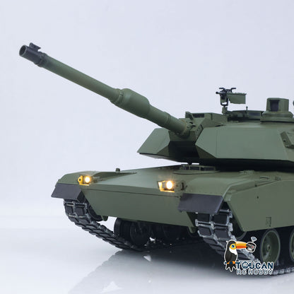 TOUCAN Full Metal 1/16 Remote Control Tank Abrams M1A2 3918 360 Rotation IR System Barrel Lifting Recoil Smoking FPV Camera