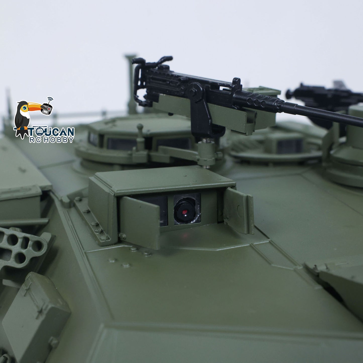 TOUCAN Full Metal 1/16 Remote Control Tank Abrams M1A2 3918 360 Rotation IR System Barrel Lifting Recoil Smoking FPV Camera