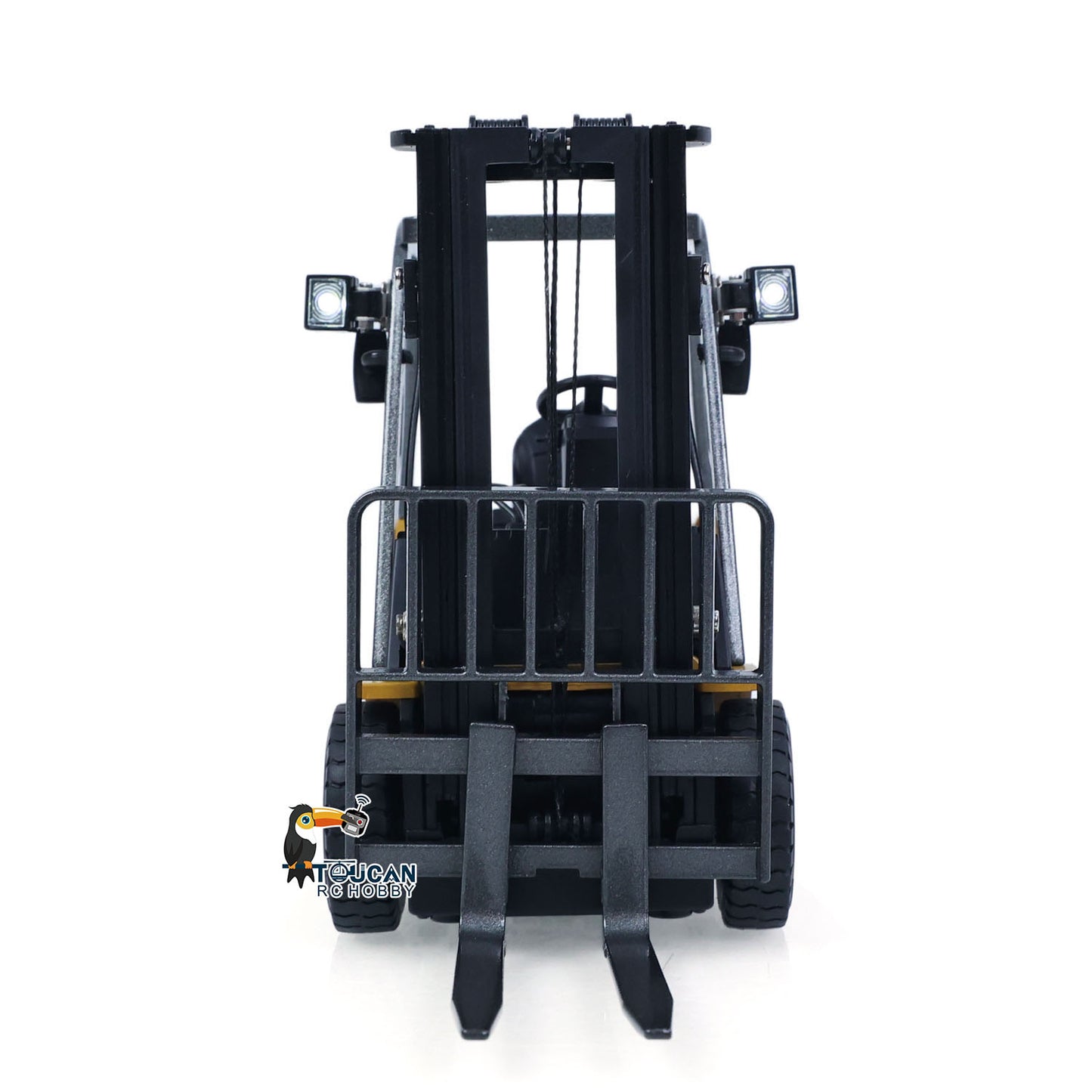 HUINA 1/50 Electric Remote Control Forklift 9925 Mini Warehouse RC Model Desktop Level Light Sound Effect Battery