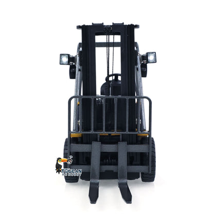 HUINA 1/50 Electric Remote Control Forklift 9925 Mini Warehouse RC Model Desktop Level Light Sound Effect Battery