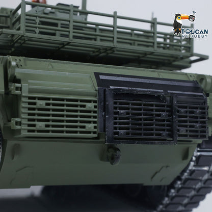 TOUCAN Full Metal 1/16 Remote Control Tank Abrams M1A2 3918 360 Rotation IR System Barrel Lifting Recoil Smoking FPV Camera