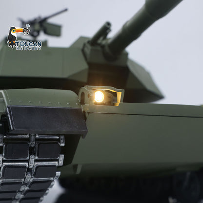 TOUCAN Full Metal 1/16 Remote Control Tank Abrams M1A2 3918 360 Rotation IR System Barrel Lifting Recoil Smoking FPV Camera