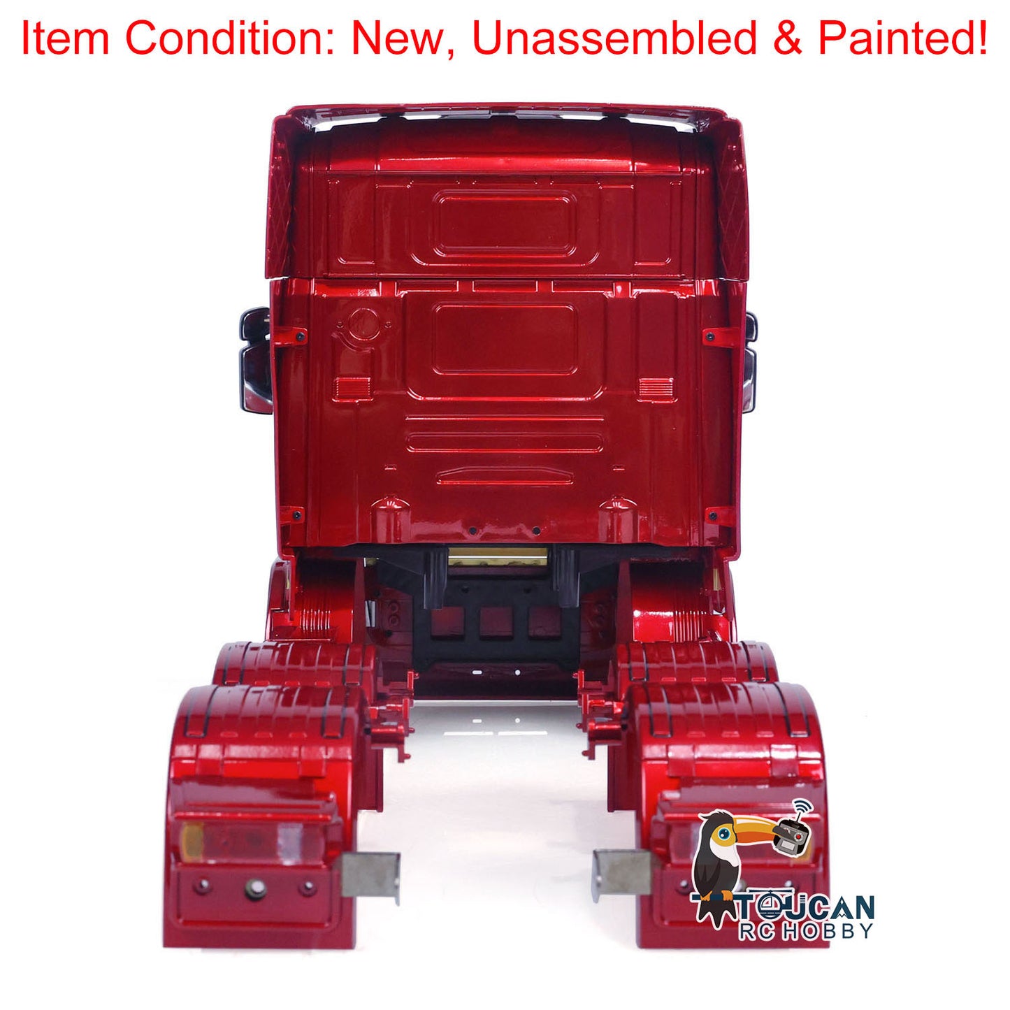Toucan Hobby RC Car Body Shell High-roof Cabin for 6x6 6x4 1/14 Remote Control Tractor Truck Construction Vehicle DIY Model