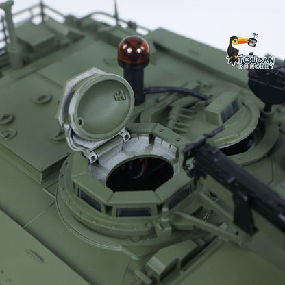 TOUCAN Full Metal 1/16 Remote Control Tank Abrams M1A2 3918 360 Rotation IR System Barrel Lifting Recoil Smoking FPV Camera