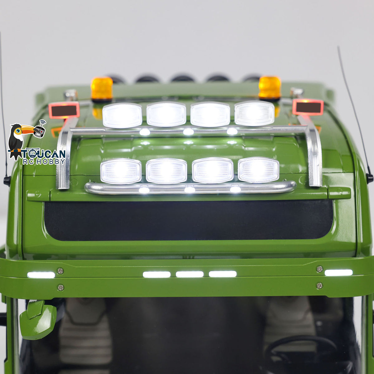 TOUCAN RC HOBBY LESU 1/14 8X8 RC Tractor Truck Metal Chassis Remote Control Trucks Light Sound