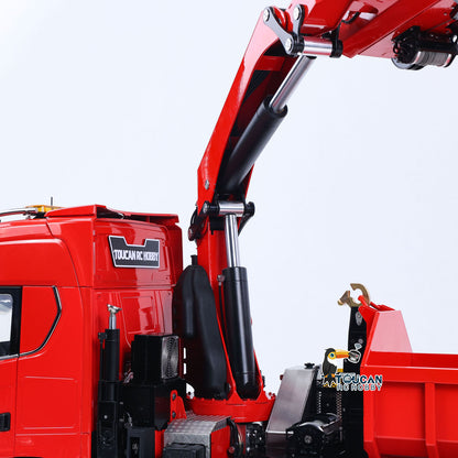 LXY 1/14 Hydraulic RC Crane Dump Truck 770S - 10x10 All-Metal Axles RTR 10CH Valve Fly Jib Arm