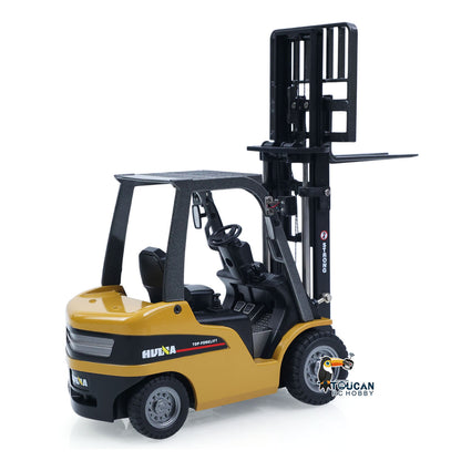 HUINA 1/50 Electric Remote Control Forklift 9925 Mini Warehouse RC Model Desktop Level Light Sound Effect Battery