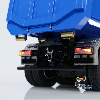 Toucanhobby G88 1/14 Metal 8x8 RC Hydraulic Roll On Off Dump Truck PNP U-Shaped High Bucket 3 Speed Transmission Differential Lock Light Sound ST8 Controller for Construction Collectors