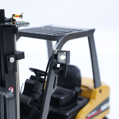 TOUCAN RC HOBBY US Stock HUINA 1/50 Electric Remote Control Forklift 9925 Mini Warehouse RC Model Desktop Level Light Sound
