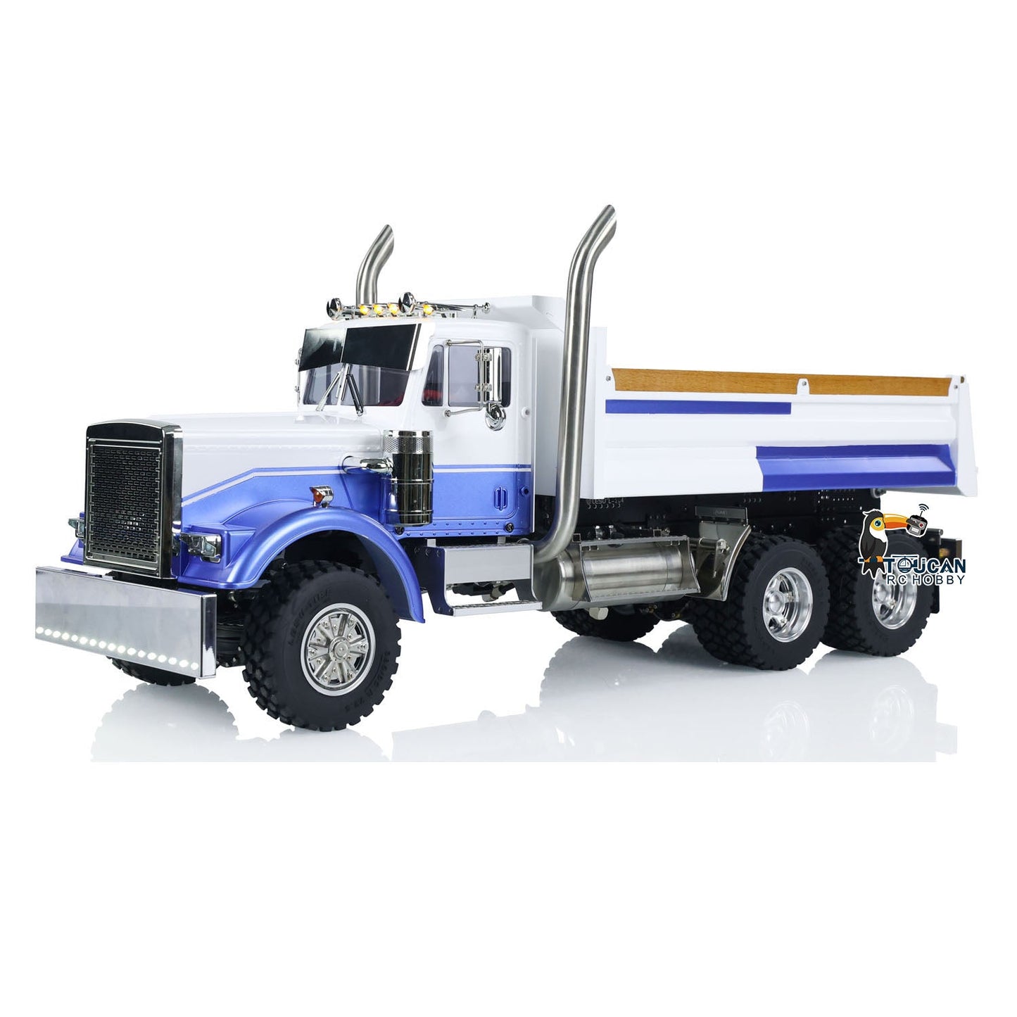 1/14 Scale RC Dump Truck 56344 Tipper 6x6 Assembled and Painted 2-Speed Light Sound System Differential for TAMIYA