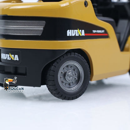 TOUCAN RC HOBBY US Stock HUINA 1/50 Electric Remote Control Forklift 9925 Mini Warehouse RC Model Desktop Level Light Sound