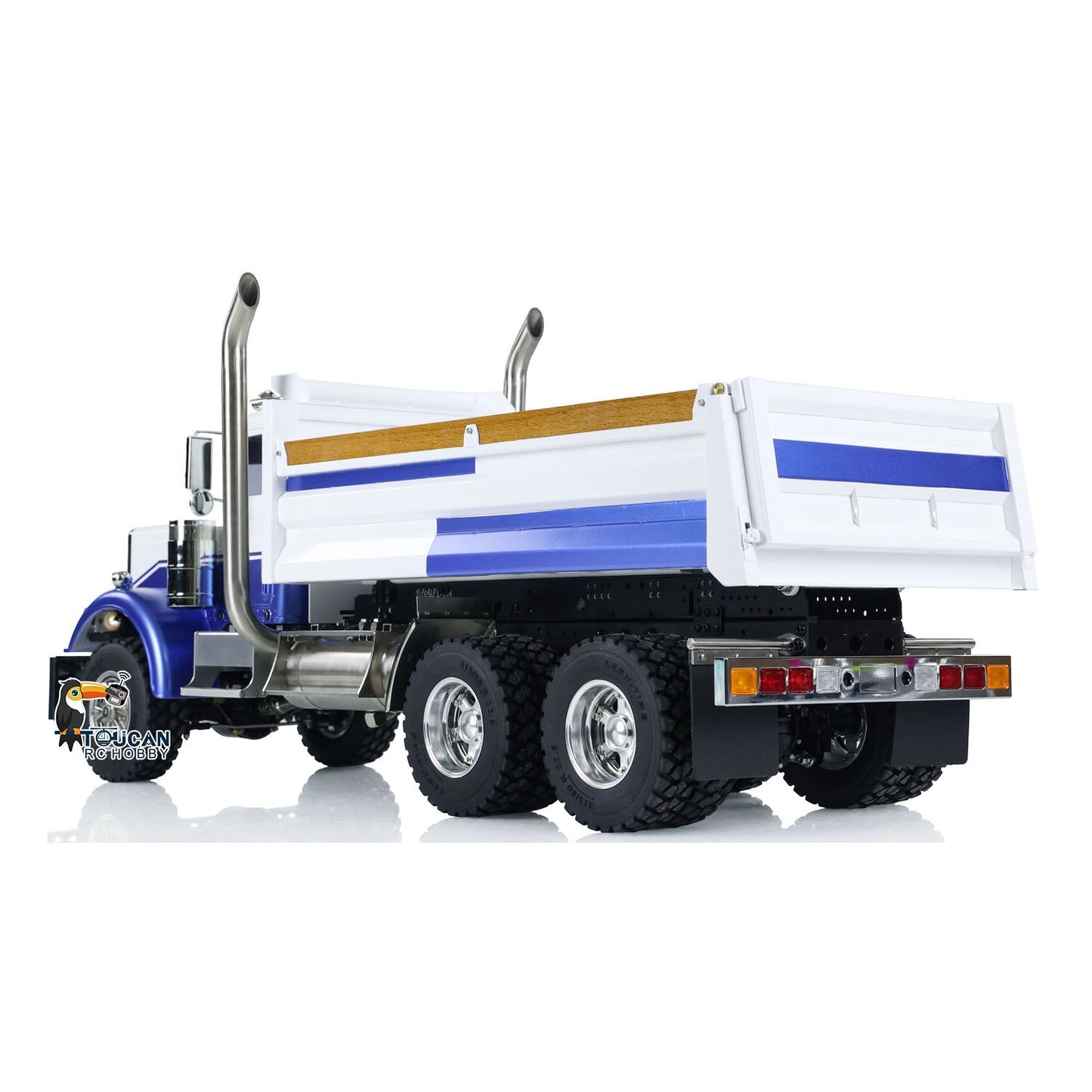 1/14 Scale RC Dump Truck 56344 Tipper 6x6 Assembled and Painted 2-Speed Light Sound System Differential for TAMIYA