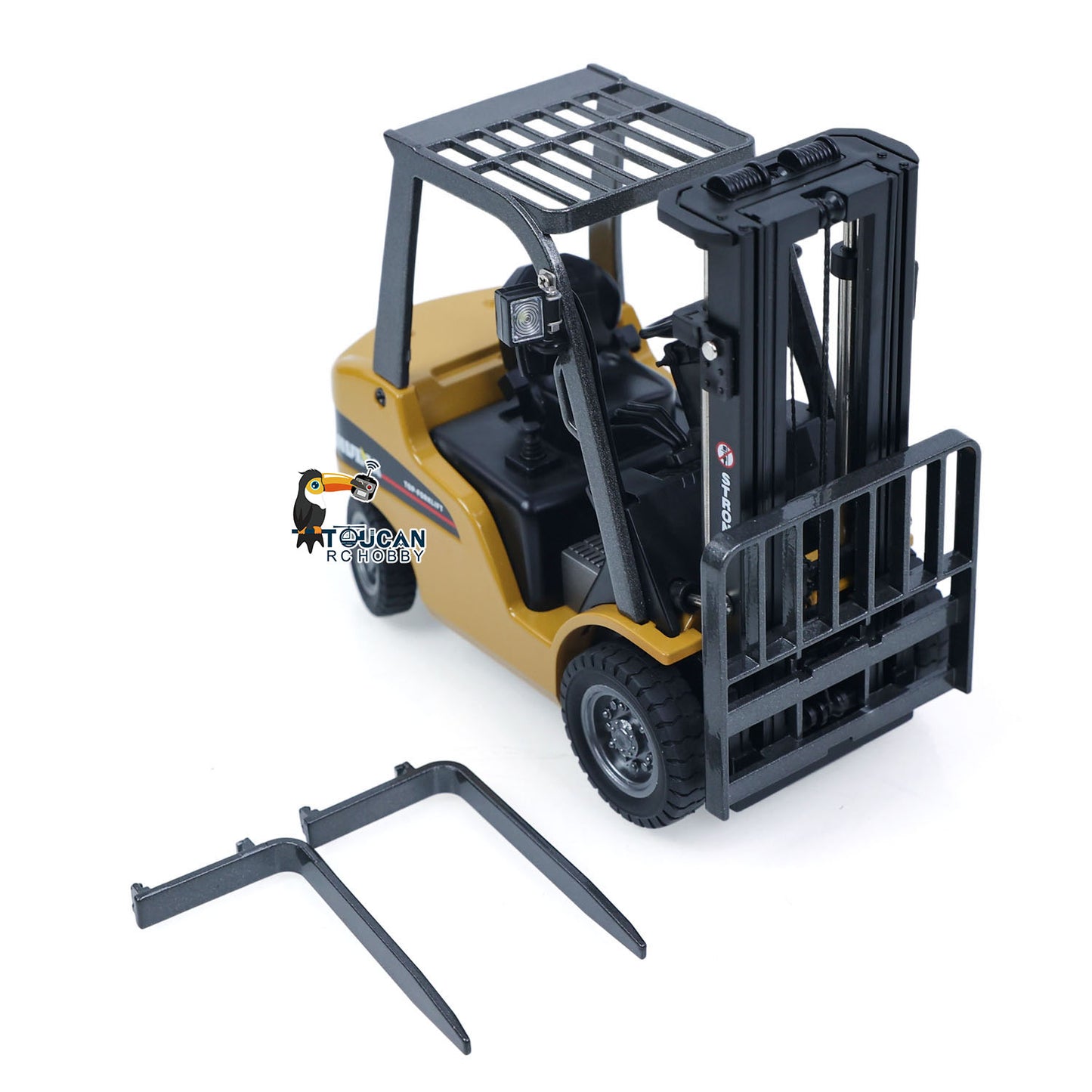 HUINA 1/50 Electric Remote Control Forklift 9925 Mini Warehouse RC Model Desktop Level Light Sound Effect Battery