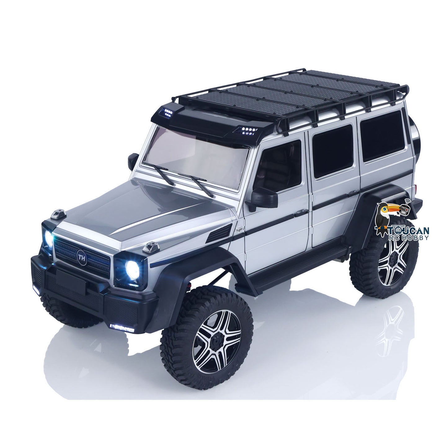 US Stock TRACTION HOBBY 1/8 RC Off Road Vehicle KM5 AWD RWD FWD Remote Control Crawler Lights 80A Brushed ESC Metal Gears Drive Shafts