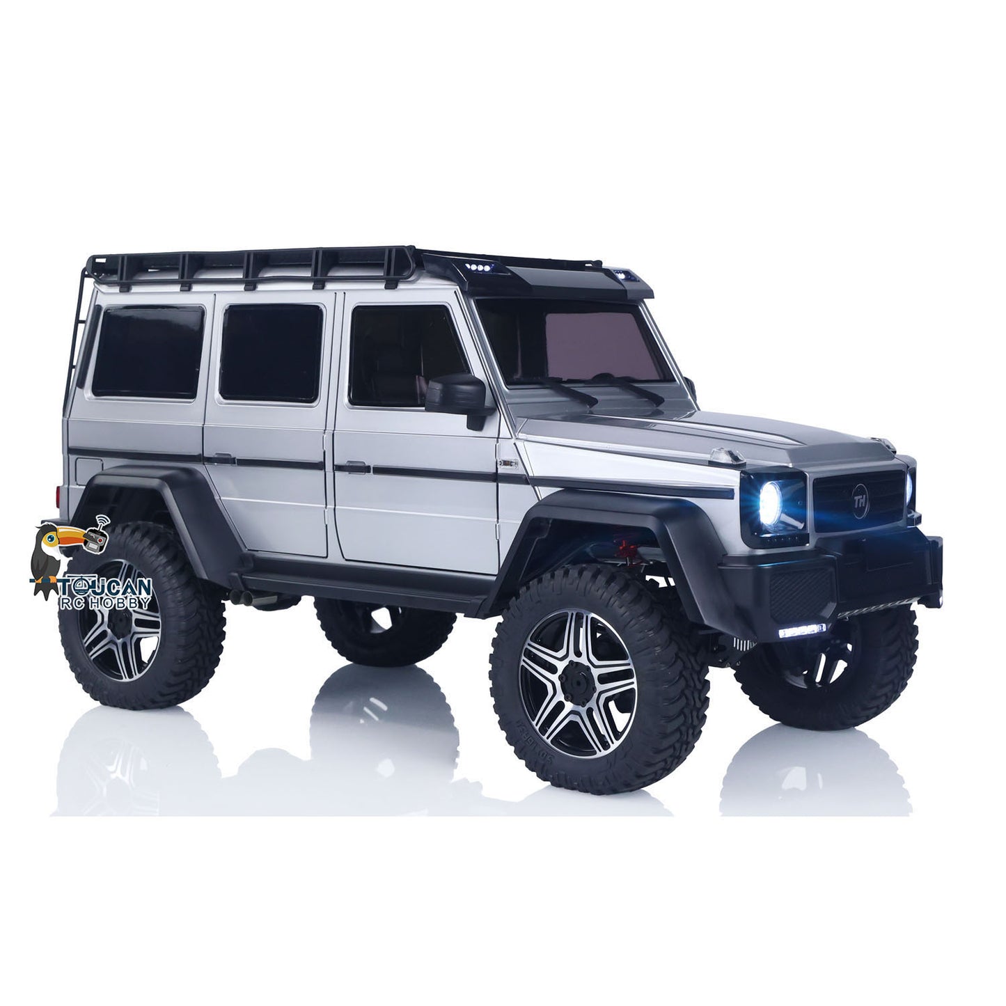 US Stock TRACTION HOBBY 1/8 RC Off Road Vehicle KM5 AWD RWD FWD Remote Control Crawler Lights 80A Brushed ESC Metal Gears Drive Shafts