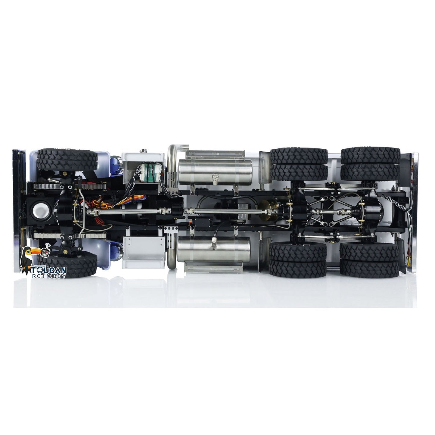 1/14 Scale RC Dump Truck 56344 Tipper 6x6 Assembled and Painted 2-Speed Light Sound System Differential for TAMIYA