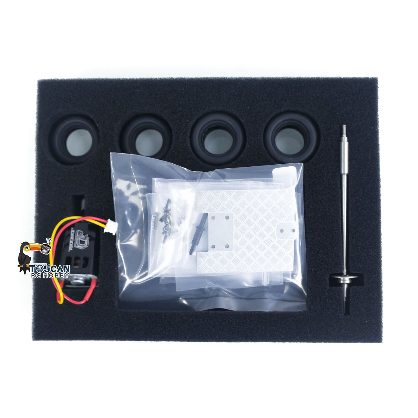 JDM 298B 1/10 Plastic RC Go-Kart DIY Model Radio Controlled Electric Racing Vehicle Unlimited Retrofit for Advanced Player