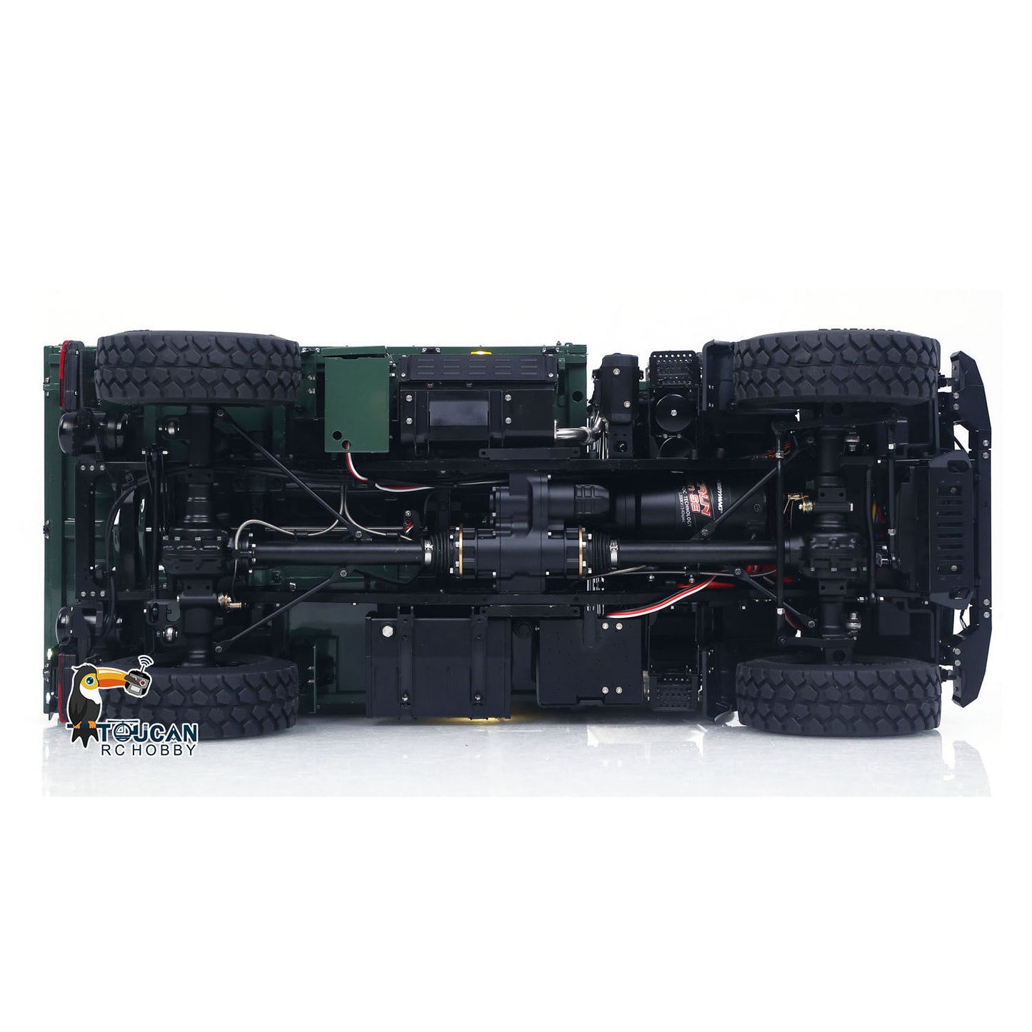 LESU U4023 1/14 Metal RC Off Road Car MT44023 Light Truck Crawler ATV Sound System Wheel Reduction Axle Lock Flysky Radio