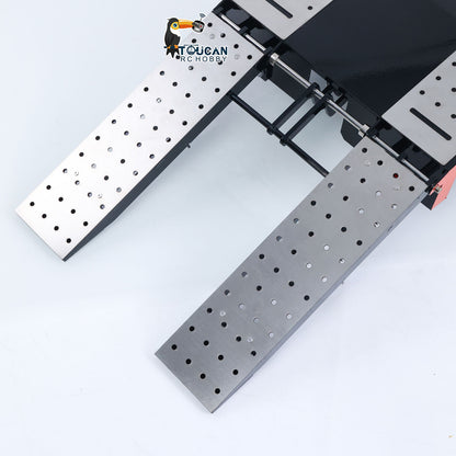 TOUCAN RC HOBBY HHG Model Metal 5-axle Trailers Electric Tail-board Support Leg for 1/14 RC Tractor Radio Controlled Truck Car Hobby Models DIY Painted Assembled