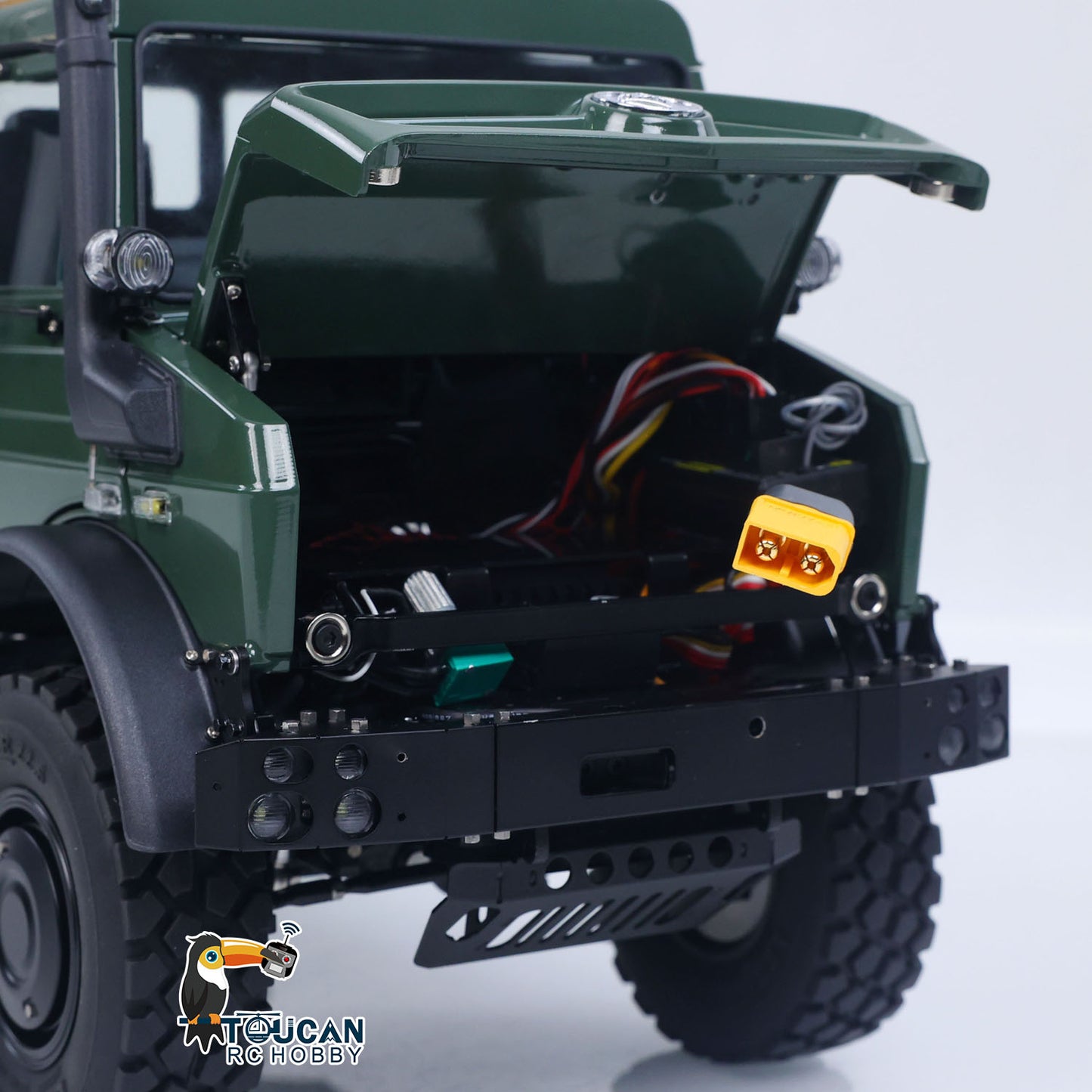 LESU U4023 1/14 Metal RC Off Road Car MT44023 Light Truck Crawler ATV Sound System Wheel Reduction Axle Lock Flysky Radio