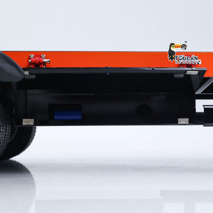 TOUCAN RC HOBBY HHG Model Metal 5-axle Trailers Electric Tail-board Support Leg for 1/14 RC Tractor Radio Controlled Truck Car Hobby Models DIY Painted Assembled