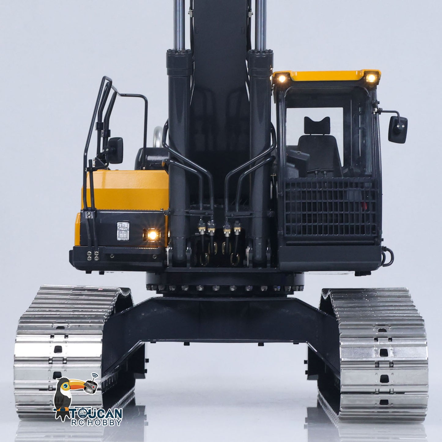 Super Frog 3 Pumps E400 Pro 6CH Valve Thumb Type 1/14 RC Hydraulic Excavator Metal Remote Control Digger Frsky X14 Radio Sound